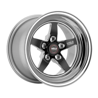 Weld S71 15x6 / 5x4.75 BP / 3.5in. BS Black Wheel (Medium Pad) - Non-Beadlock