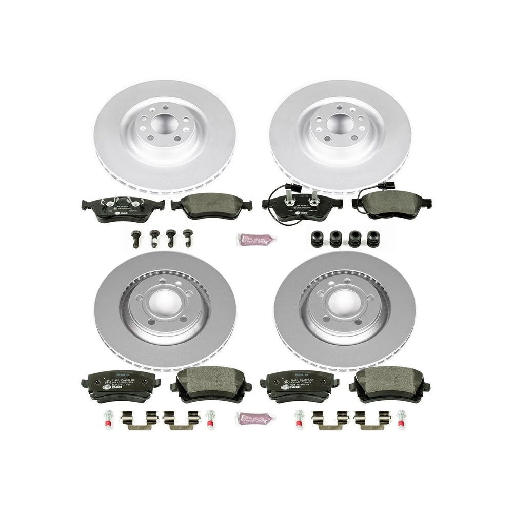 Power Stop 03-10 Audi A8 Quattro Front & Rear Euro-Stop Brake Kit