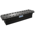70IN SEC CROSSOVER SINGLE LID LOPRO TRUCK TOOL BOX MATTE BLACK W/ RAIL