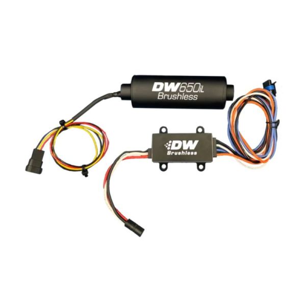 DeatschWerks DW650iL Series 650LPH In-Line External Fuel Pump w/ PWM Controller