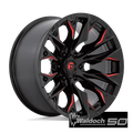 D823 24X12 5X5.0 G-BLK MILL C-RED -