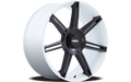 R908 22X12 5X130 WHT M-BLK-SPK 60MM