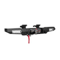 POLARIS RANGER REAR WINCH BUMPER ELITE EDITION NO LIGHTS BLACK WITH JEWEL GRAY A