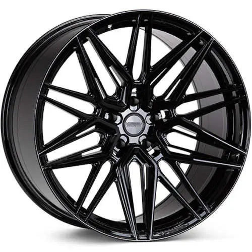Vossen HF-7 22x10.5 / 5x114.3 / ET32 / Deep Face / 73.1 - Gloss Black Wheel