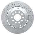 DFC 03-04 Audi RS6 Left Rear Drilled Hi-Carbon Alloy Geomet Coated Rotor