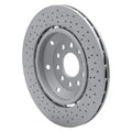 DFC 03-04 Audi RS6 Left Rear Drilled Hi-Carbon Alloy Geomet Coated Rotor