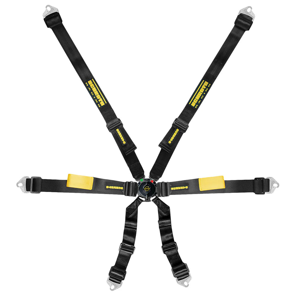 Harness 6pt Enduro Black Shoulder & Lap