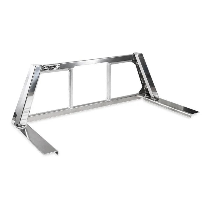 OPEN POST HEADACHE RACK WITH TANK BRITE UPRIGHTS SMOOTH ALUMINUM CENTER SIZE 5