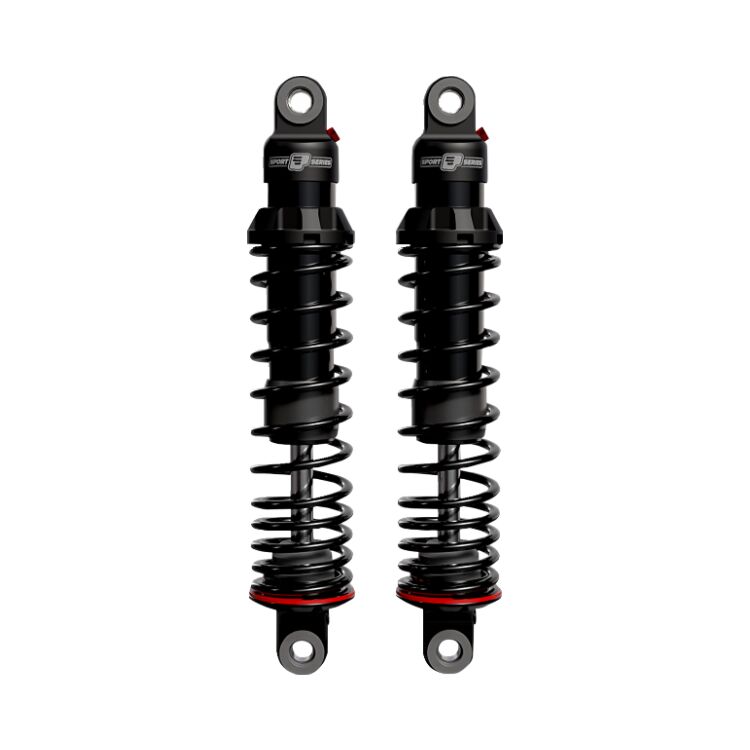 Progressive black shock absorber