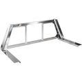 OPEN POST HEADACHE RACK WITH TANK BRITE UPRIGHTS SMOOTH ALUMINUM CENTER SIZE 2