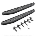 0914 RAM 1500 QUAD CAB RB20 RUNNING BOARDS BLACK POLYUREA