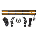 Diode Dynamics - SS30 Bumper Bracket Kit for 2018-2024 Jeep JL Wrangler/Gladiator, Amber Combo Dual