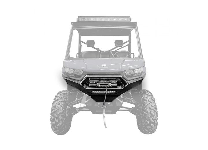DEFENDER FRONT WINCH BUMPER W/ LIGHTS BLACK