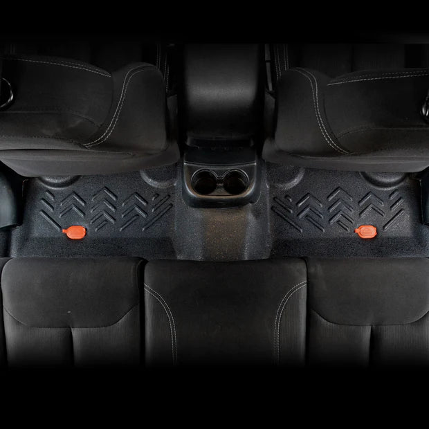 0718 WRANGLER JKU 4DR 4PC FULL KIT COMPOSITE FLOORING MESA SMOKE