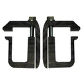 17IN HIGH DETACHABLE REAR RACK UNIVERSAL FIT BLACK