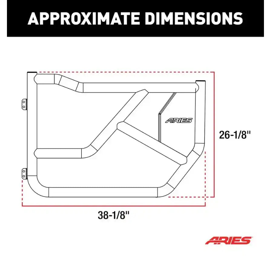 FRONT TUBE DOORS FOR FORD BRONCO 4-