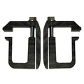 REAR RACK 17INCH HIGH MATTE BLACK