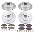 Power Stop 18-19 Nissan Leaf Front & Rear Z17 Evolution Geomet Coated Brake Kit