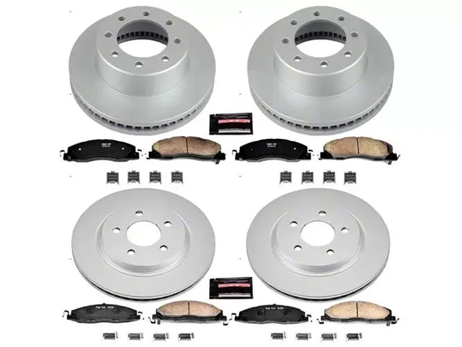 Power Stop 09-10 Dodge Ram 2500 Front & Rear Z17 Coated Brake Kit
