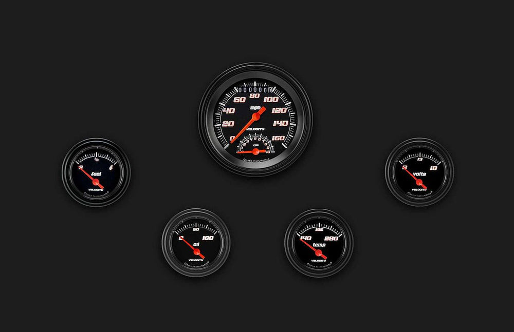 VELOCITY BLACK 3IN SPEEDO/QUAD SET-GM