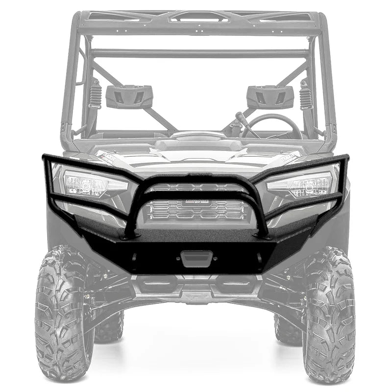 TRACKER 800SX BRUSH GUARD BUMPER W/20 INCH LIGHT BAR BLACK