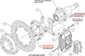 Wilwood Forged Dynalite Rear Drag Kit Drilled Rotor M-W/Lamb Ends .690in Studs