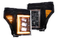 1719 SUPER DUTY XBG LED GRILLE CHROME FINISH / WHITE DRL
