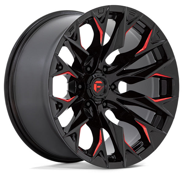 D823 24X12 5X5.0 G-BLK MILL C-RED -