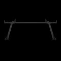 REAR RACK 14INCH HIGH MATTE BLACK