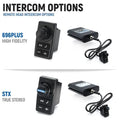 Rugged Radios Can-Am Maverick R Comm Kit w/ Rocker Switch BT 2-Way Radio STX Head / M1 VHF Bus Band