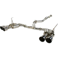 Invidia 11-14 Subaru WRX/STI Sedan Gemini/R400 Single Layer Quad Stainless Steel Tip Catback Exhaust