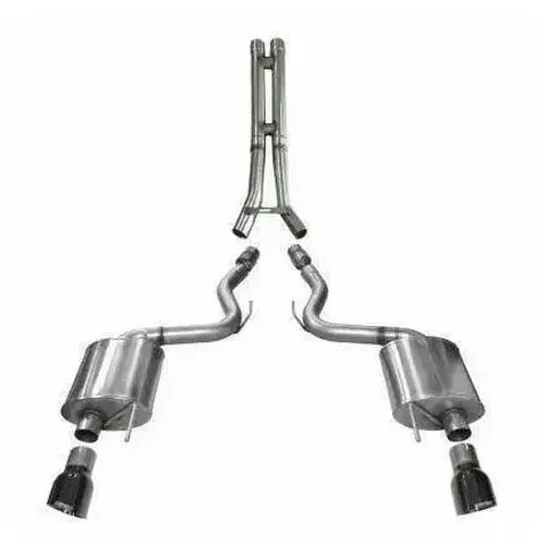 24C MUSTANG GT CONVERTIBLE 5.0L AXLEBACK EXHAUST SYSTEM W/ 4.5 IN BLACK PVD TI