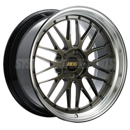 BBS LM 19x9.5 5x114.3 ET32 PFS Selenite Bronze Center / Diamond Cut Lip Wheel - 82mm PFS/Clip Req