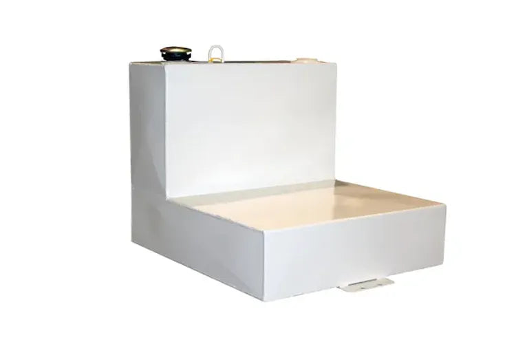 WHITE STEEL TRANSFER TANK 42 GALLON