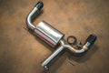BMW F30 6cyl Brushed Exhaust Carbon Tips