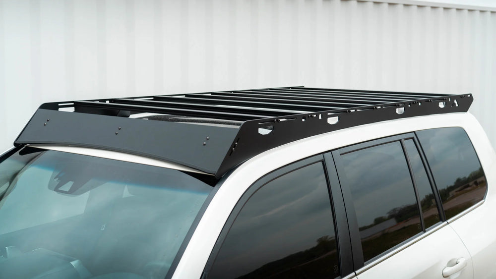 The Blanca (2008-2021 Toyota LC200) Roof Rack Full Height (No Light Bar) Black Textured Powder Coat