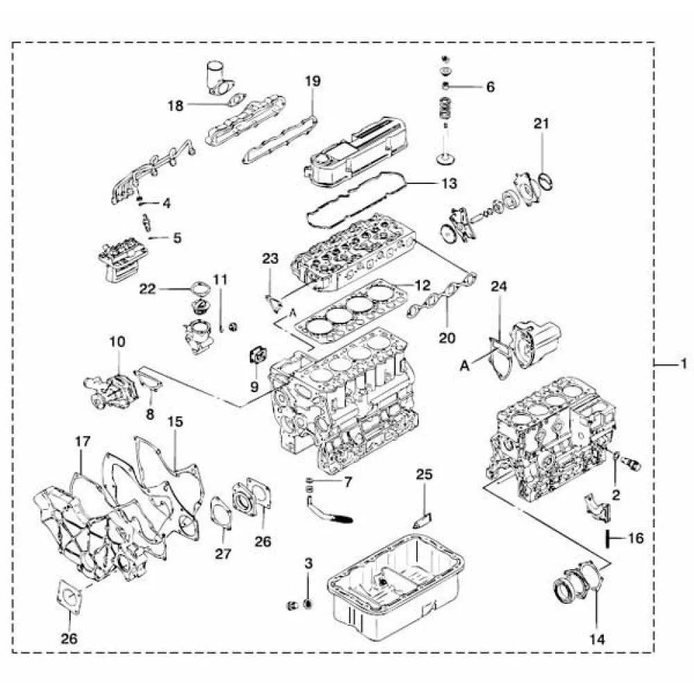 GASKET SET M4.15/17/35/45/55/56