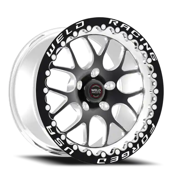 Weld S77 17x11 / 5x115mm BP / 5.8in. BS Black Wheel (Medium Pad) - Black Single Beadlock MT