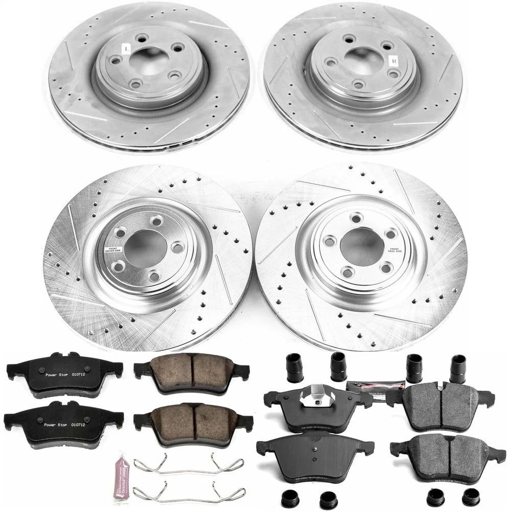 Power Stop 10-12 Jaguar XK Front & Rear Z23 Evolution Sport Brake Kit