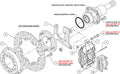 Wilwood Forged Dynalite Rear Drag Kit Drilled Rotor Mopar-Dana 2.36in Offset
