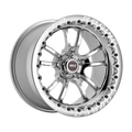 Weld S70 RT-S 17x10in / 5x114.3 BP / 8in. BS - Black Center - Polished Shell Wheel