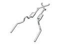 Crossmember Back w Xchange Exhaust System 70-71 GTO 68-72 442 Split Rear Dual Exit 2.5 in Intermediate And Tail Pipe w Valance Cutouts Race Pro Mufflers Hardware Incl Tip Not Incl Pypes Exhaust