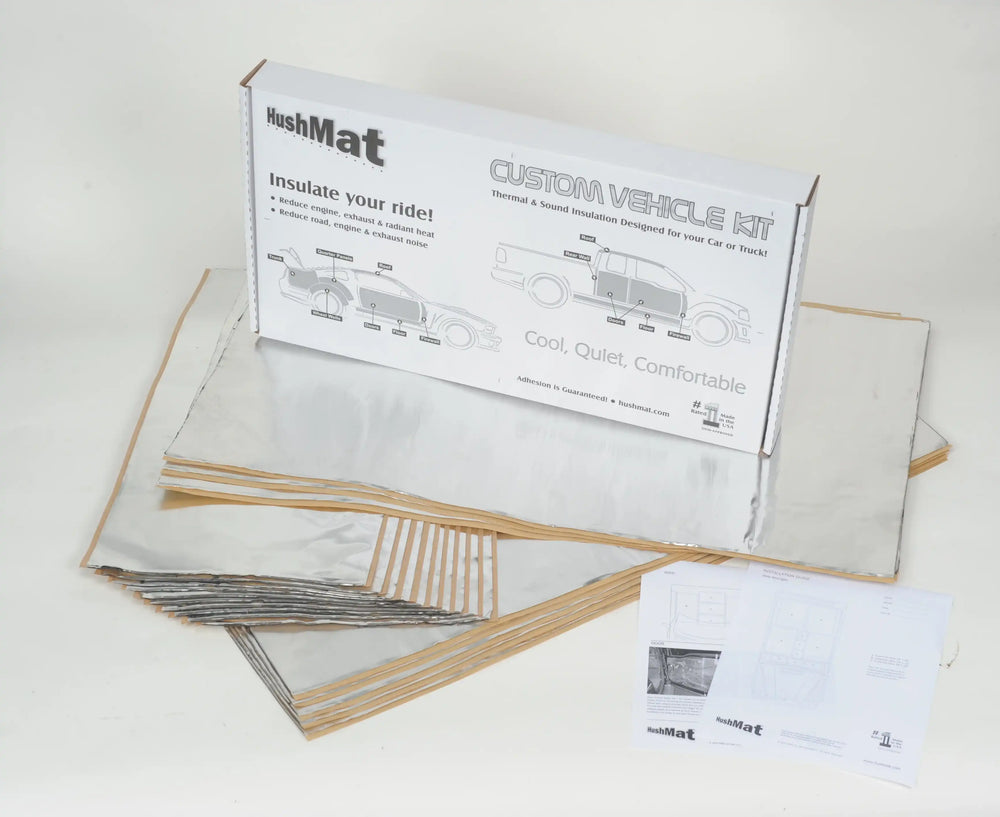 COMPLETE SEDAN INSULATION KIT POLYMER BLACK BACKING SILVER