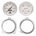 DIRECT FIT DASH KIT 2 PC CHEVY CAR 51-52 2 X 5in OLD-TYME WHITE