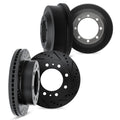 R1 Concepts Brake Rotor Drum- D/S - Black Fits Dodge Ram