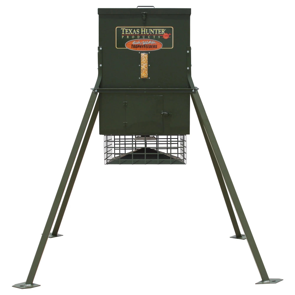 300 LB WILDLIFE TROPHY FEEDER WITH 4FT EXTENSION LEGS