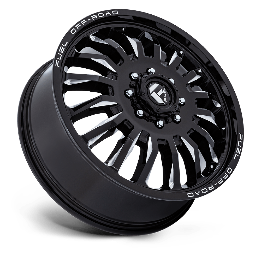 D868 22X8.25 8X200 G-BLK-MILL 104MM