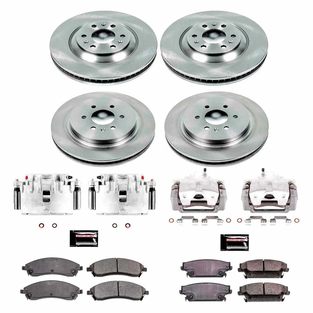 Power Stop 04-09 Cadillac SRX Autospecialty Kit w/ Calipers - Front and Rear