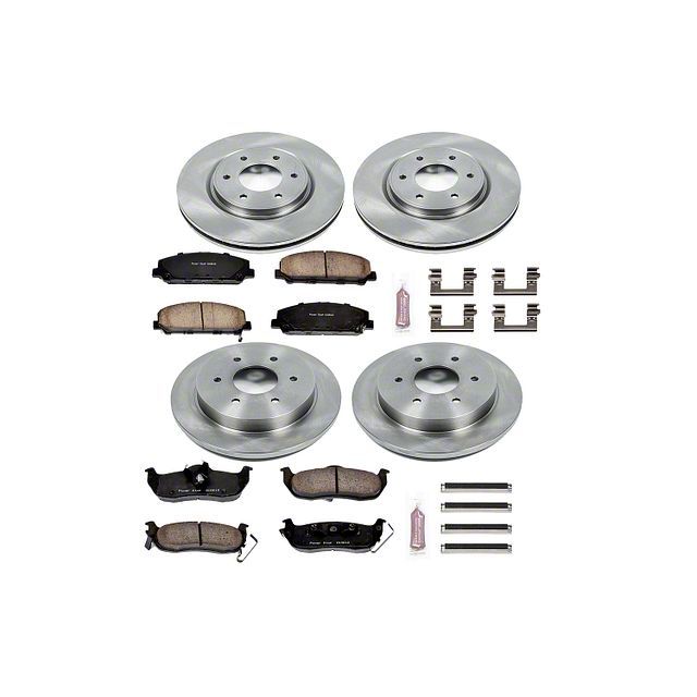 Power Stop 12-15 Nissan Armada Autospecialty Kit w/ Calipers - Front and Rear