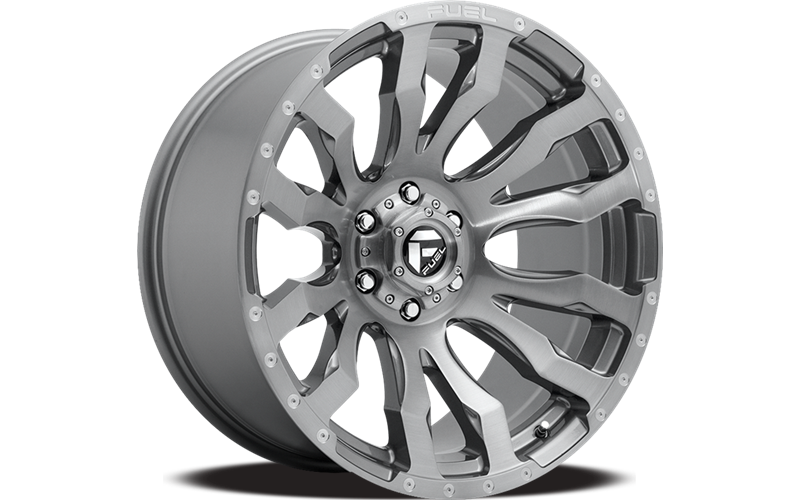 ~(60 lbs. 25X25X15)~ BLITZ PLATINUM 22x12 8x170.00 BRUSHED GUN METAL TINTED CLEAR (-44 mm)